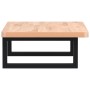Estante de lavabo de pared de acero y madera maciza de haya de , Tocadores de baño - Ref: Foro24-3302357, Precio: 71,72 €, De...