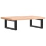 Estante de lavabo de pared de acero y madera maciza de haya de , Tocadores de baño - Ref: Foro24-3302357, Precio: 71,72 €, De...