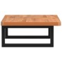 Estante de lavabo de pared de acero y madera maciza de haya de , Tocadores de baño - Ref: Foro24-3302369, Precio: 70,37 €, De...