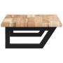 Estante de lavabo de pared acero y madera maciza de acacia de , Tocadores de baño - Ref: Foro24-3302671, Precio: 71,10 €, Des...
