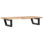 Estante de lavabo de pared acero y madera maciza de acacia de , Tocadores de baño - Ref: Foro24-3302671, Precio: 71,10 €, Des...