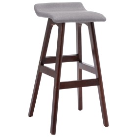 Comprar Taburete de cocina tela gris claro