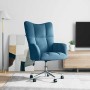 Sillón de relax de terciopelo azul en Sillones | Comprar online en Foru.es