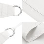 Toldo de vela triangular tela Oxford blanco 5x7x7 m de , Sombrillas - Ref: Foro24-135292, Precio: 42,31 €, Descuento: %