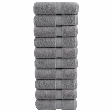Toallas de invitados SOLUND 10 uds gris 30x50 cm 600 gsm de , Toallas - Ref: Foro24-137304, Precio: 26,54 €, Descuento: -5%%