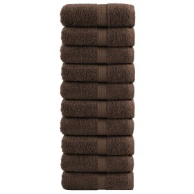 Toallas SOLUND 10 unidades marrón 30x30 cm 600 gsm de , Toallas - Ref: Foro24-137229, Precio: 20,22 €, Descuento: -5%%