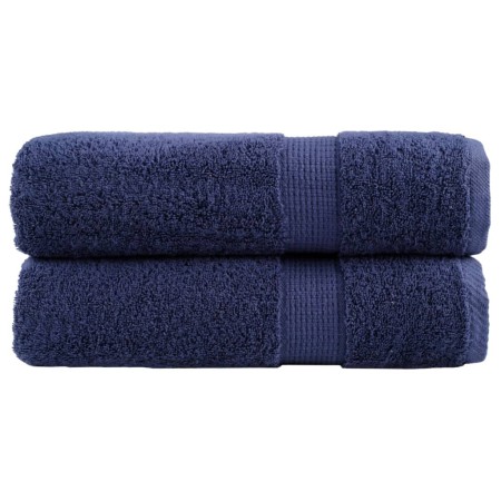 Toallas de ducha SOLUND 2 uds azul marino 70x140 cm 600 gsm | Foro24.es | Tu tienda online para hogar, jardín y más Foro24.es