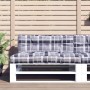 Cojín para sofá de palets de tela a cuadros gris 120x40x12 cm | Foro24.es | Tu tienda online para hogar, jardín y más Foro24.es