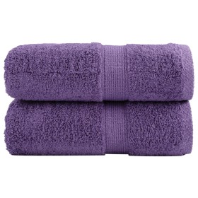 Toallas de invitados SOLUND 2 uds morado 30x50 cm 600 gsm de , Toallas - Ref: Foro24-137350, Precio: 14,06 €, Descuento: -5%%
