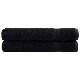 Toallas premium SOLUND 2 unidades negro 100x200 cm 600 gsm de , Toallas - Ref: Foro24-137437, Precio: 60,81 €, Descuento: %