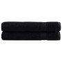 Toallas premium SOLUND 2 unidades negro 100x200 cm 600 gsm de , Toallas - Ref: Foro24-137437, Precio: 60,81 €, Descuento: %