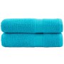 Toallas de mano SOLUND 2 unidades turquesa 50x100 cm 600 gsm de , Toallas - Ref: Foro24-137449, Precio: 17,42 €, Descuento: -5%%