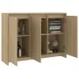 Aparador de madera contrachapada roble Sonoma 102x33x75 cm de vidaXL, Aparadores - Ref: Foro24-809776, Precio: 106,25 €, Desc...