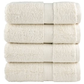 Toallas SOLUND 4 unidades crema 30x30 cm 600 gsm de , Toallas - Ref: Foro24-137468, Precio: 15,13 €, Descuento: -5%%