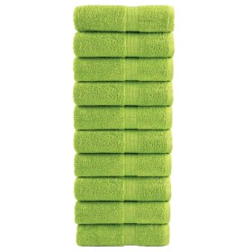 Toallas de invitados SOLUND 10 uds verde manzana 30x50cm 600gsm de , Toallas - Ref: Foro24-137496, Precio: 30,26 €, Descuento...