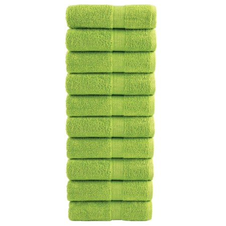 Toallas de invitados SOLUND 10 uds verde manzana 30x50cm 600gsm de , Toallas - Ref: Foro24-137496, Precio: 30,26 €, Descuento...