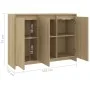Aparador de madera contrachapada roble Sonoma 102x33x75 cm de vidaXL, Aparadores - Ref: Foro24-809776, Precio: 106,25 €, Desc...