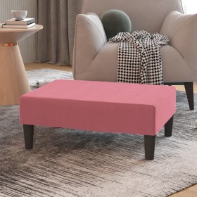 Reposapiés de terciopelo rosa 78x56x32 cm de vidaXL, Otomanas - Ref: Foro24-337691, Precio: 56,39 €, Descuento: %