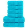 Juego de toallas premium SOLUND 6 unidades turquesa 600 gsm de , Toallas - Ref: Foro24-137566, Precio: 51,72 €, Descuento: -5%%