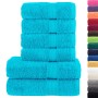 Juego de toallas premium SOLUND 6 unidades turquesa 600 gsm de , Toallas - Ref: Foro24-137566, Precio: 51,72 €, Descuento: -5%%