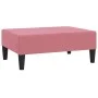 Reposapiés de terciopelo rosa 78x56x32 cm de vidaXL, Otomanas - Ref: Foro24-337691, Precio: 55,74 €, Descuento: %