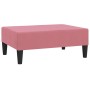 Reposapiés de terciopelo rosa 78x56x32 cm de vidaXL, Otomanas - Ref: Foro24-337691, Precio: 56,39 €, Descuento: %