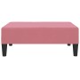Reposapiés de terciopelo rosa 78x56x32 cm de vidaXL, Otomanas - Ref: Foro24-337691, Precio: 56,39 €, Descuento: %