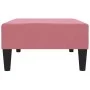 Reposapiés de terciopelo rosa 78x56x32 cm de vidaXL, Otomanas - Ref: Foro24-337691, Precio: 55,74 €, Descuento: %