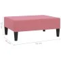 Reposapiés de terciopelo rosa 78x56x32 cm de vidaXL, Otomanas - Ref: Foro24-337691, Precio: 55,74 €, Descuento: %