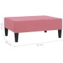 Reposapiés de terciopelo rosa 78x56x32 cm de vidaXL, Otomanas - Ref: Foro24-337691, Precio: 56,39 €, Descuento: %