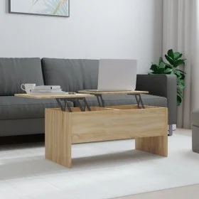 Mesa de centro madera contrachapada Sonoma 102x50,5x46,5 cm de vidaXL, Mesas de centro - Ref: Foro24-809722, Precio: 78,60 €,...