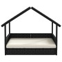 Caseta para perros con cojín ratán sintético de , Casetas para perros - Ref: Foro24-366391, Precio: 87,37 €, Descuento: %