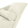 Sofá diván con cojines terciopelo crema de , Divanes - Ref: Foro24-4007595, Precio: 167,61 €, Descuento: %