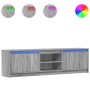 Mueble de TV con LED madera ingeniería gris Sonoma 180x34x50 cm de , Muebles TV - Ref: Foro24-3307917, Precio: 161,15 €, Desc...