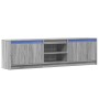 Mueble de TV con LED madera ingeniería gris Sonoma 180x34x50 cm de , Muebles TV - Ref: Foro24-3307917, Precio: 161,15 €, Desc...