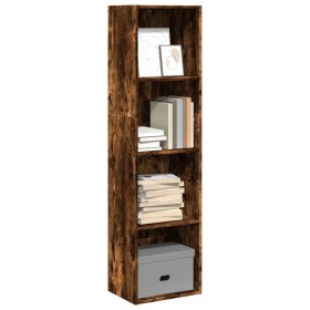 Estantería madera de ingeniería roble ahumado 40x30x152 cm de , Librerías y estanterías - Ref: Foro24-857880, Precio: 56,34 €...