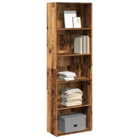 Estantería madera de ingeniería color envejecido 60x30x189 cm de , Librerías y estanterías - Ref: Foro24-857924, Precio: 84,4...