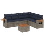 Set de sofás de jardín 7 pzas con cojines ratán sintético gris | Foro24.es | Tu tienda online para hogar, jardín y más Foro24.es