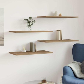 Estantes pared 4 ud madera ingeniería roble artisan 60x30x1,5cm de , Estanterías - Ref: Foro24-856300, Precio: 34,59 €, Descu...