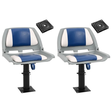 Asientos de barco con pedestal 2 uds altura ajustable 360° de , Embarcaciones - Ref: Foro24-3294956, Precio: 243,59 €, Descue...