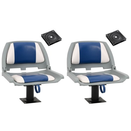 Asientos de barco 2 uds con pedestal giratorio 360° de , Embarcaciones - Ref: Foro24-3294954, Precio: 209,74 €, Descuento: %