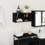 Mueble de pared de baño madera ingeniería negro 60x25x30 cm de , Tocadores de baño - Ref: Foro24-860059, Precio: 49,23 €, Des...