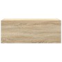 Mueble de pared baño madera ingeniería roble Sonoma 80x25x30 cm de , Tocadores de baño - Ref: Foro24-860078, Precio: 56,83 €,...