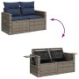 Set sofás jardín y cojines 5 pzas ratán sintético acacia negro | Foro24.es | Tu tienda online para hogar, jardín y más Foro24.es