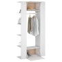 Muebles de recibidor 2 unidades madera contrachapada blanco de vidaXL, Taquillas y armarios de almacenamiento - Ref: Foro24-3...