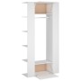 Muebles de recibidor 2 unidades madera contrachapada blanco de vidaXL, Taquillas y armarios de almacenamiento - Ref: Foro24-3...
