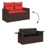 Set sofás jardín y cojines 9 pzas ratán sintético acacia negro | Foro24.es | Tu tienda online para hogar, jardín y más Foro24.es