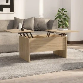 Mesa de centro madera de ingeniería roble Sonoma 80x50x42,5 cm de vidaXL, Mesas de centro - Ref: Foro24-809731, Precio: 73,93...