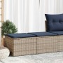 Set sofás jardín y cojines 2 pzas ratán sintético acacia gris de , Conjuntos de jardín - Ref: Foro24-3328684, Precio: 118,99 ...