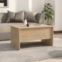 Mesa de centro madera de ingeniería roble Sonoma 80x50x42,5 cm de vidaXL, Mesas de centro - Ref: Foro24-809731, Precio: 74,96...
